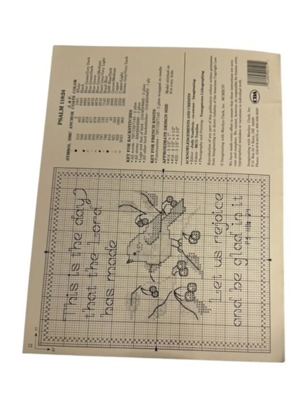 Think on these Things Cross Stitch Pattern Designed by Connie Abel